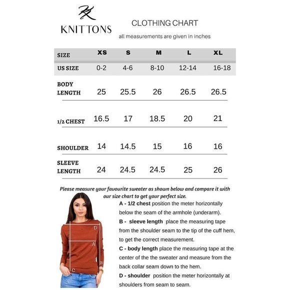 Cashmere Soft Merino Wool Sweater Midweight 250gr Crew Neck L - Picture 5 of 6